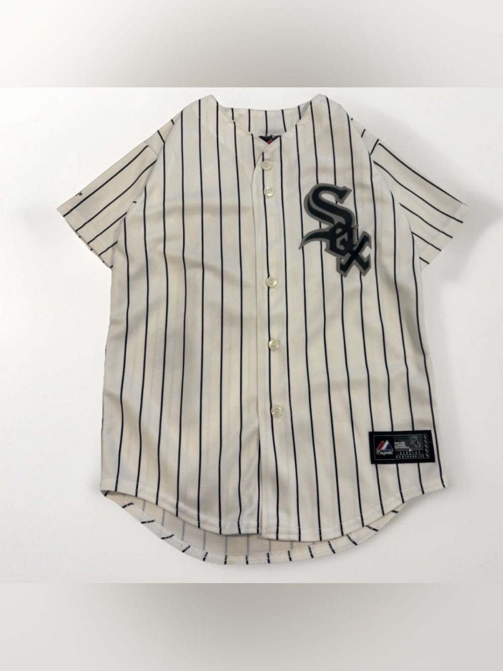 Chicago White Sox Jersey Youth Medium Majestic Adam Dunn MLB Baseball Pinstripe